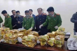 Bắt 4 đối tượng, thu 8 bao tải chứa hàng trăm kg chất nghi ma túy