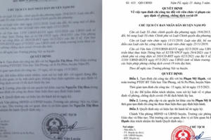 Điện Biên: Đình chỉ công tác 3 cán bộ vì để dịch bệnh lây lan