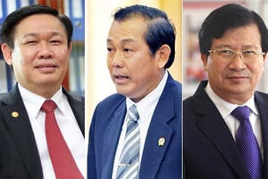 Trình nhân sự ba phó Thủ tướng mới