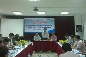 Tiếp tục tăng cường năng lực hỗ trợ pháp lý cho doanh nghiệp