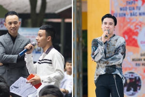 Hot boy phim “Về nhà đi con” cùng “trai đểu Quỳnh Búp bê” khuấy động sân trường