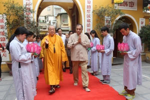 Chủ tịch Quốc hội Sri Lanka thăm và làm việc với Trung ương Giáo hội Phật giáo Việt Nam