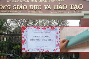 Vụ Phòng giáo dục Cầu Giấy khen thưởng bằng tờ giấy trắng: Đây là hành vi lừa dối con trẻ!