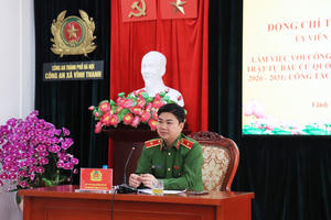 Lãnh đạo Công an Hà Nội kiểm tra công tác bảo đảm an ninh trật tự phục vụ bầu cử tại một số đơn vị cơ sở