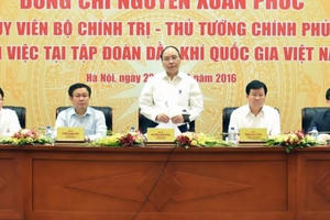 Thủ tướng làm việc với Tập đoàn Dầu khí Quốc gia Việt Nam