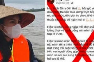 Giả mạo người nổi tiếng trên mạng xã hội để lừa tiền ủng hộ miền Trung