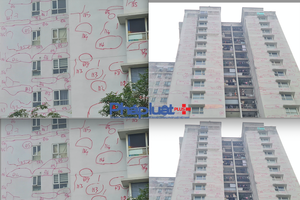 Nhiều toà chung cư xuất hiện những "ký tự" lạ gây chú ý ở Hà Nội