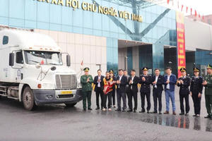 Thí điểm thông quan hàng hóa cuối tuần tại khu vực cầu Bắc Luân II