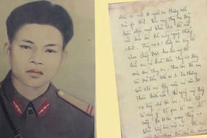 Linh thiêng bức thư người chiến sĩ 'gửi từ lòng đất'