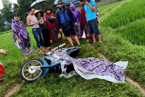 Nghệ An: Một phụ nữ bị sét đánh tử vong trên đường đi làm đồng về
