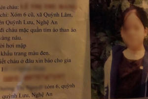 Thiếu nữ “mất tích” may mắn được gia đình tốt bụng cưu mang ở Hà Nội
