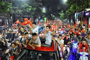 Hơn 1.000 cảnh sát giữ an ninh cho trận bán kết của đội Việt Nam