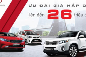Xe Kia Morning, Cerato và Sorento đồng loạt giảm giá