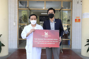 Tân Hoàng Minh ủng hộ công tác phòng chống dịch Covid-19 tại Thái Nguyên