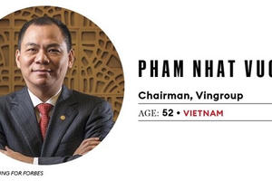 Tỷ phú Phạm Nhật Vượng nằm trong top doanh nhân làm từ thiện lớn ở châu Á – Thái Bình Dương