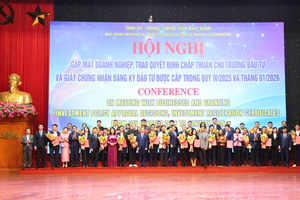 Bắc Ninh thu hút hơn 1 tỷ USD vốn FDI trong quý IV/2025 và tháng 1/2026