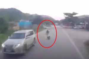 Clip: Hoảng hồn với pha vượt ẩu của nam thanh niên thách thức “tử thần”