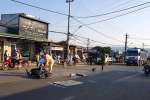 Triệu tập tài xế xe tải tông trung úy quân đội tử vong