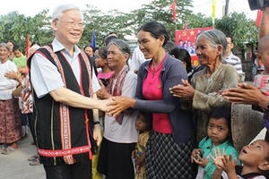 Tổng Bí thư Nguyễn Phú Trọng làm việc với lãnh đạo chủ chốt tỉnh Kon Tum Tổng Bí thư Nguyễn Phú Trọng làm việc với lãnh đạo chủ chốt tỉnh Kon Tum