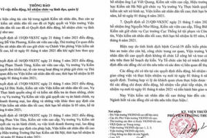 VKSND tối cao điều động, bổ nhiệm lãnh đạo cấp Vụ