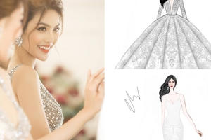 Lan Khuê sẽ chọn thiết kế thương hiệu David Wong làm váy cưới