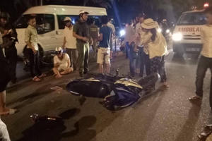 Đà Nẵng: Hai xe máy va nhau, 3 người nhập viện