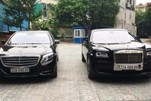 Cặp xe siêu sang, biển "tứ quý" của đại gia Tuyên Quang gây xôn xao