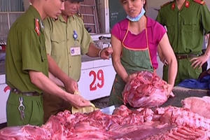 Cao Bằng: Lại phát hiện thêm một vụ mua bán thịt lợn “bẩn”
