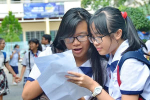 Học sinh chỉ được đổi nguyện vọng dự tuyển lớp 10 một lần