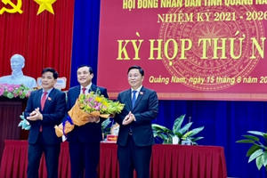 Ông Phan Việt Cường tái đắc cử Chủ tịch HĐND tỉnh Quảng Nam