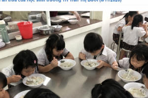 Ngay ngáy nỗi lo thực phẩm bán trú cho con