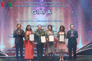 VOV đoạt 4 giải Báo chí toàn quốc “Vì sự nghiệp giáo dục Việt Nam”