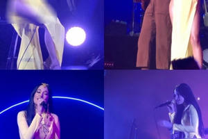 Cộng đồng mạng "nổi đóa" với nữ ca sĩ người Mỹ mặc áo dài không mặc quần khi biểu diễn