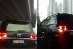 Cục CSGT đang xác minh chiếc xe Toyota Land Cruiser "biến hóa" biển trắng sang biển xanh trong chớp mắt?