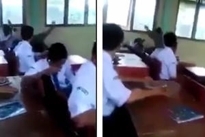 Nghi vấn thầy giáo "tung liên hoàn cước" như phim chưởng vào nam sinh ngay trong lớp học