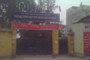 Hiệu trưởng trường THPT Ngô Thì Nhậm: Lạm quyền, lập quỹ trái phép nhiều năm?