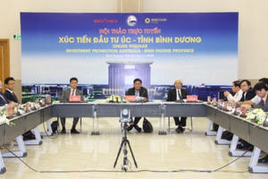 Bình Dương hội thảo trực tuyến xúc tiến đầu tư với Úc