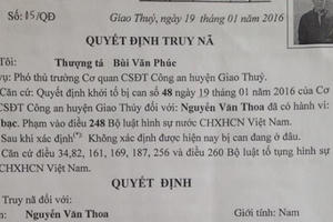 Nam Định: Vụ "Công an bắt đánh bạc" - Cơ quan điều tra truy nã người không bỏ trốn?