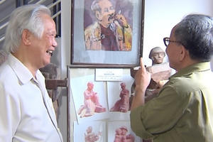 Câu chuyện bức tranh vẽ Bác Hồ bằng máu của người họa sĩ mù