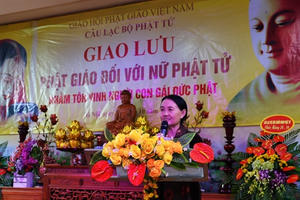 Giáo hội Phật giáo Việt Nam tổ chức giao lưu "Phật giáo đối với nữ Phật tử"