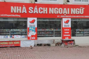 Nhà sách Ngoại ngữ bị xử phạt hành chính vì phát hành xuất bản phẩm in, nhân bản lậu