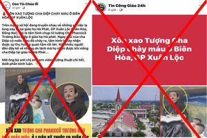 Đồng Nai: Bác bỏ thông tin “tượng Cha Phanxicô Trương Bửu Diệp chảy máu”