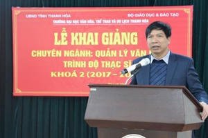 PGS.TS Sử học Trần Văn Thức làm Giám đốc Sở GD&ĐT Thanh Hóa