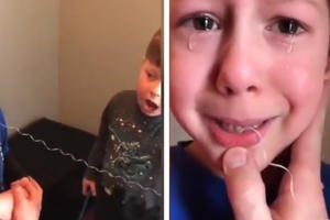 "Cười rụng rốn" với màn nhổ răng độc nhất vô nhị của hai anh em