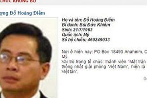 Bộ Công an: Việt Tân đang tuyển mộ người xâm nhập trở lại Việt Nam