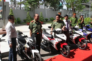 TP HCM: Xe Yamaha Exciter 150 được trang bị cho lực lượng Săn bắt cướp