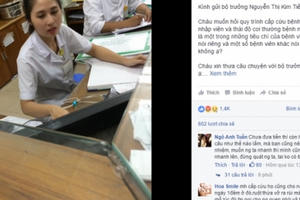 Bức xúc Bệnh viện Việt Đức, lên Facebook viết tâm thư gửi Bộ trưởng Tiến