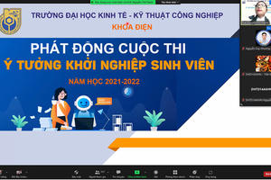 Đại học KT- KTCNphát động cộc thi ý tưởng sáng tạo khởi nghiệp năm 2021 - 2022