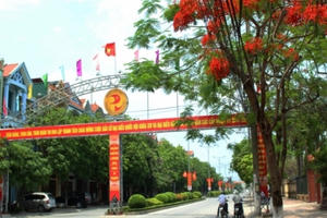 Phủ Lý (Hà Nam): Đường phố trang hoàng cờ hoa trước ngày bầu cử