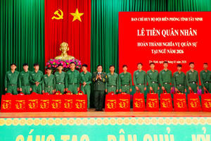 BĐBP Tây Ninh: 394 quân nhân hoàn thành nghĩa vụ quân sự trở về địa phương